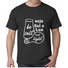 Camiseta masculina  sal e luz