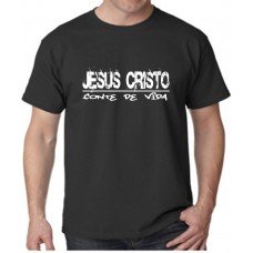 Camiseta masculina Jesus Cristo fonte de vida